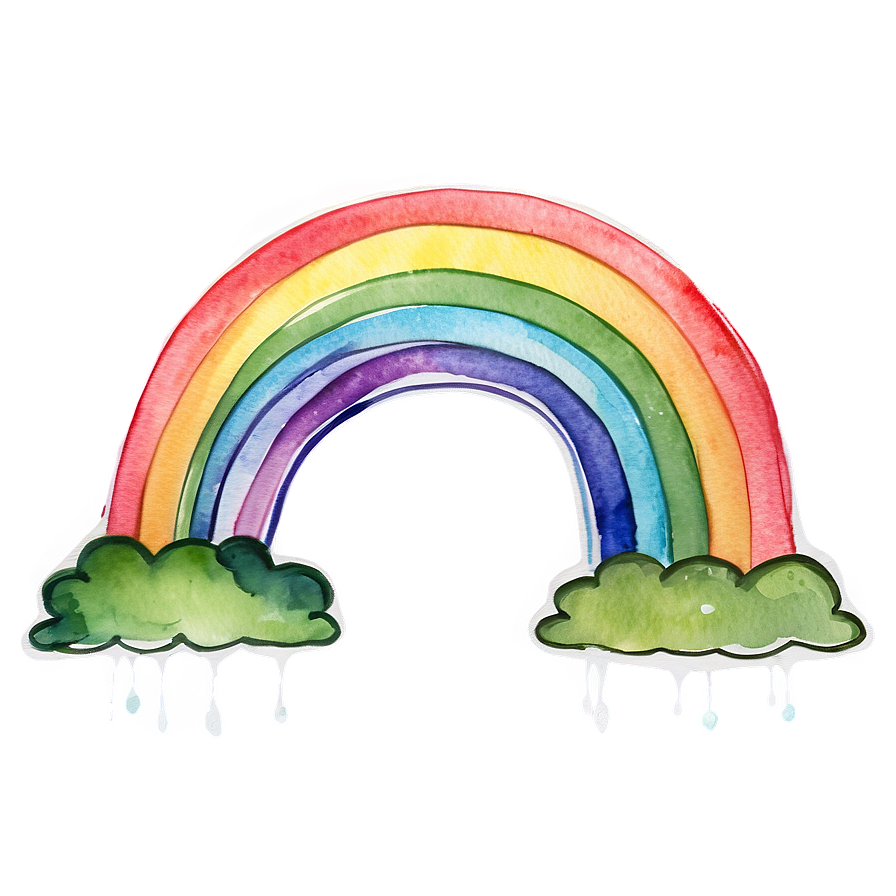 Enchanted Watercolor Rainbow Png 60 PNG image