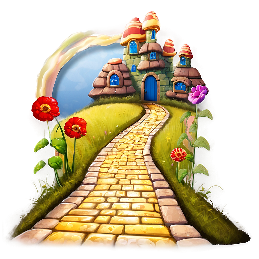 Enchanted Yellow Brick Road Png Ufh PNG image