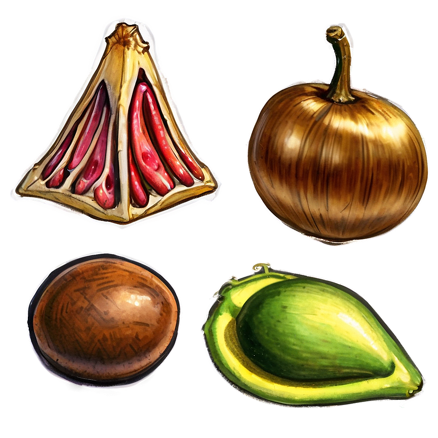 Enchanting Food Sketches Png Dxp PNG image