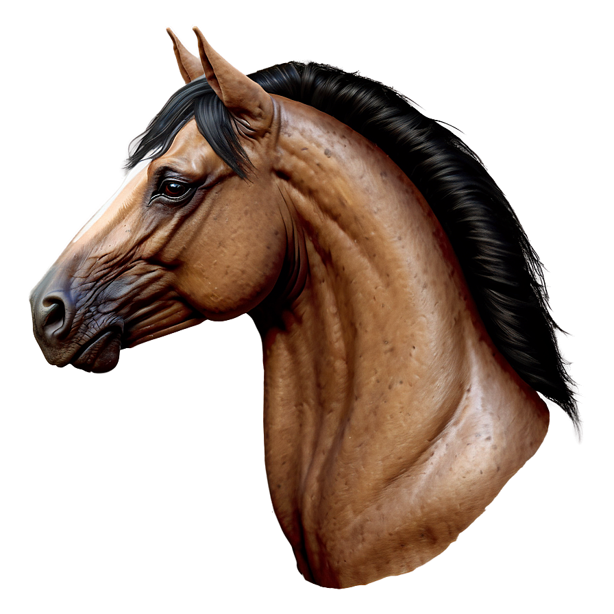 Enchanting Horse Head Artwork Png 06122024 PNG image