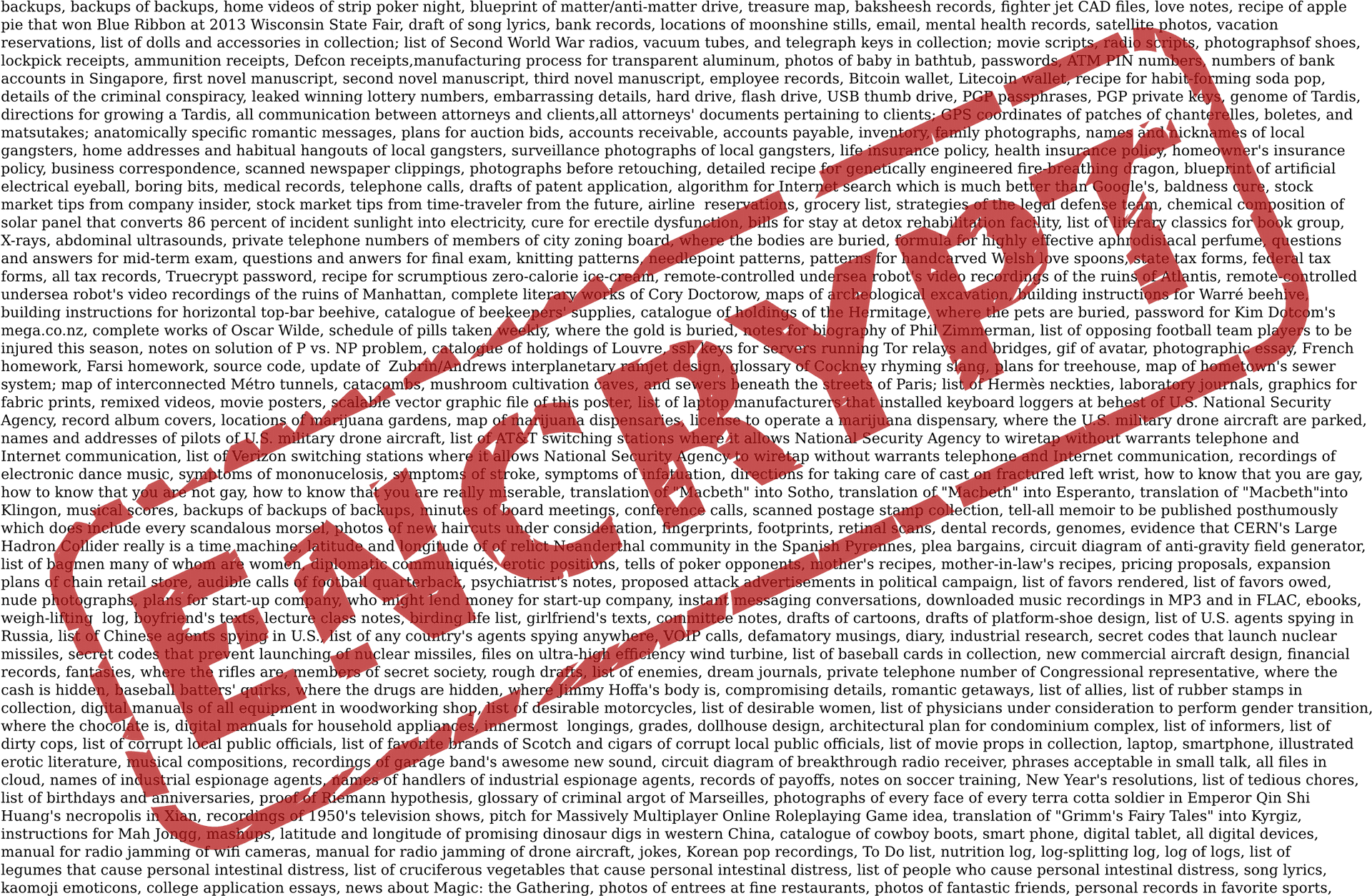 Encrypted Text Backgroundwith Red Stamp PNG image