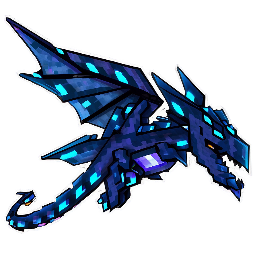 Ender Dragon In Minecraft World Png 05252024 PNG image