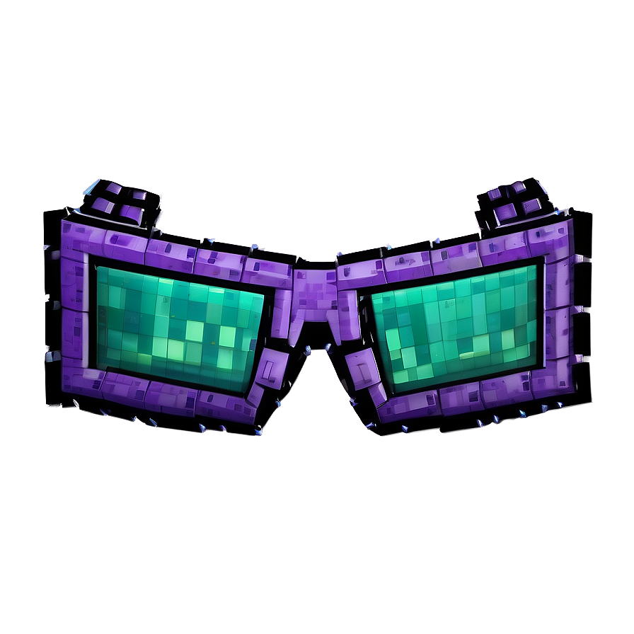 Ender Dragon Minecraft Glasses Png 06282024 PNG image