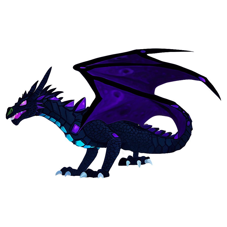 Ender Dragon Minimalist Design Png 05252024 PNG image