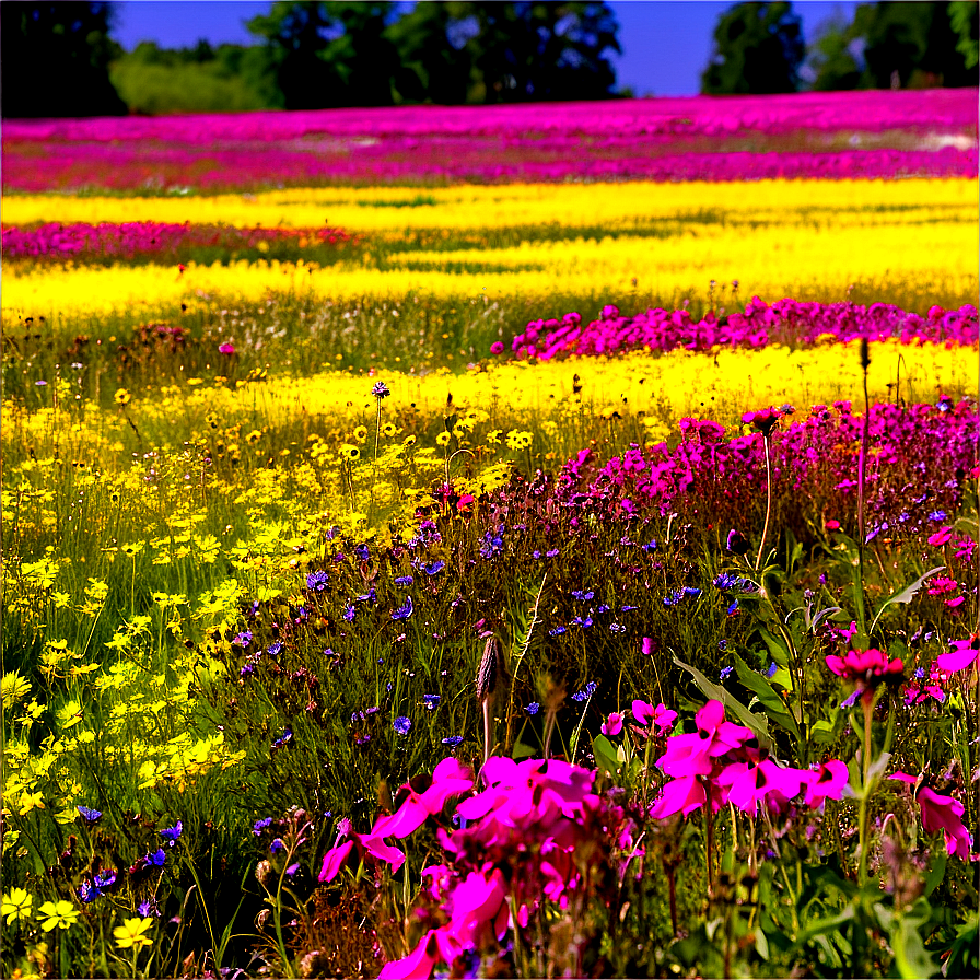 Endless Wildflower Field Png 06202024 PNG image