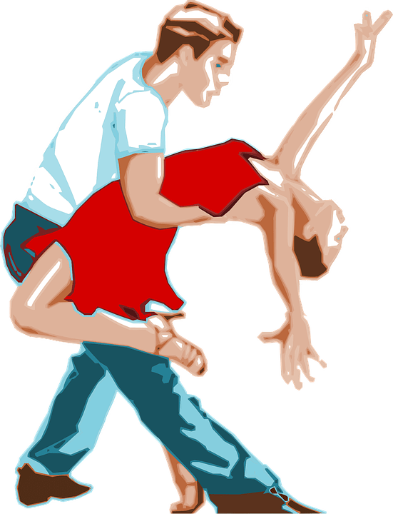 Energetic Dance Move Illustration PNG image