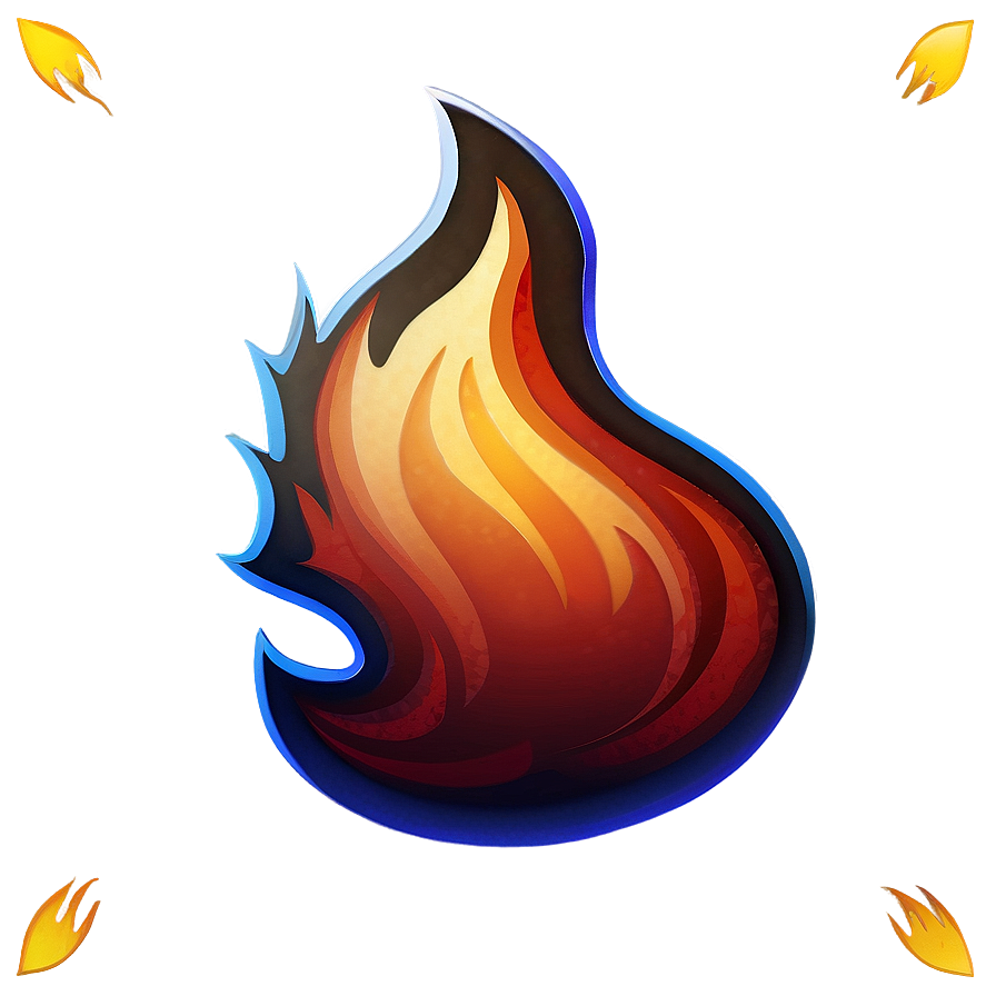 Energetic Fire Emoji Png Gbe56 PNG image