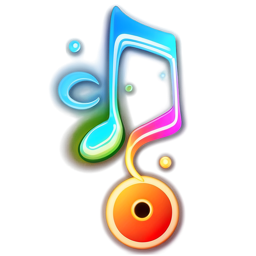 Energetic Lets Glow Crazy Music Note Png 39 PNG image