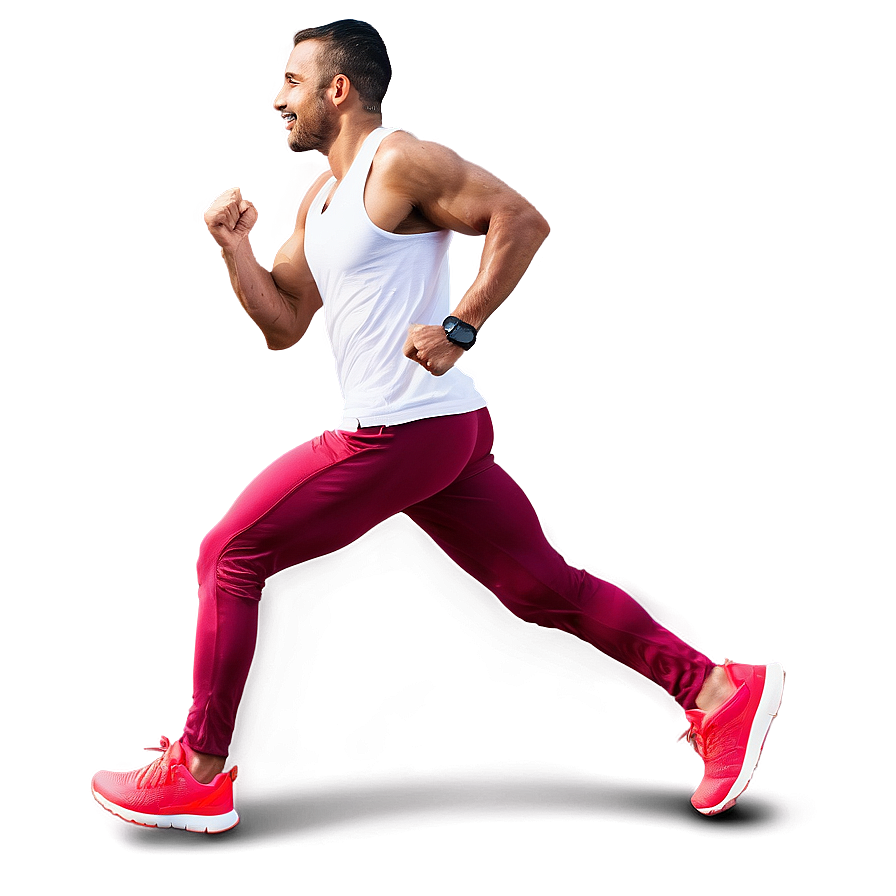 Energetic Man Morning Run Png Peo90 PNG image