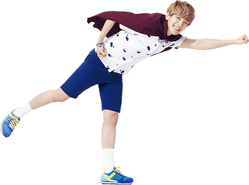 Energetic Young Man Running Pose PNG image