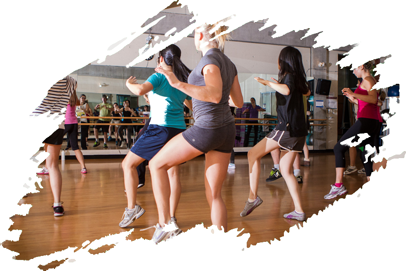 Energetic Zumba Class Session PNG image