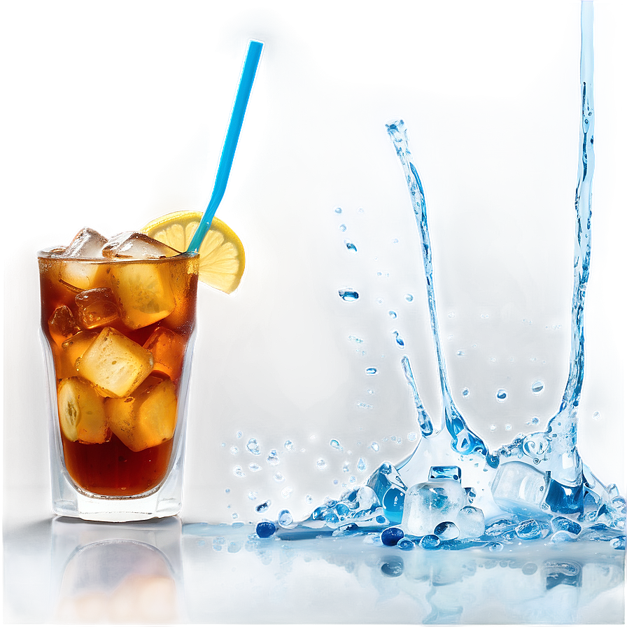 Energizing Iced Tea Splash Png 06242024 PNG image