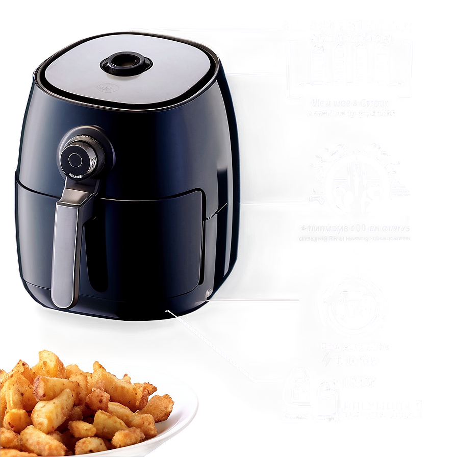 Energy Efficient Air Fryer Png 06272024 PNG image