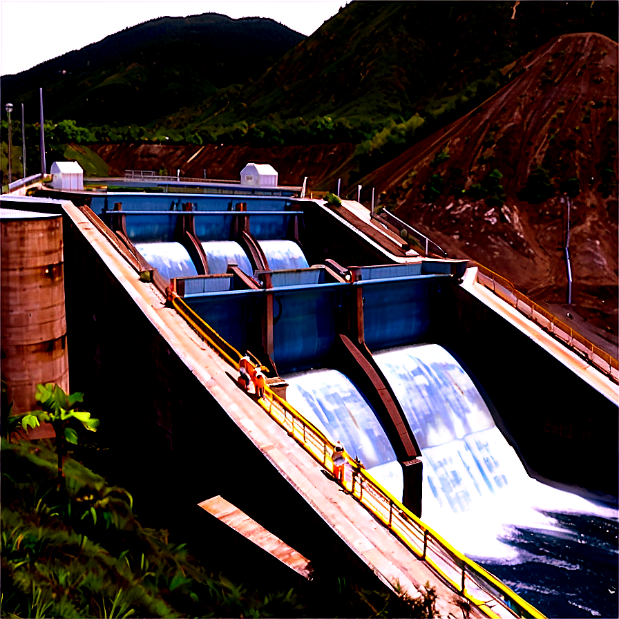 Energy Production Hydro Dam Png 06292024 PNG image