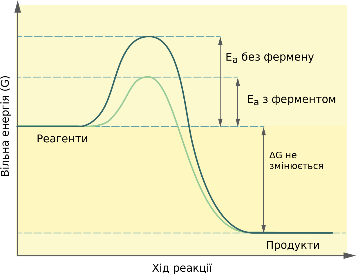 Energy Profile Reaction Pathwaywith Enzyme PNG image