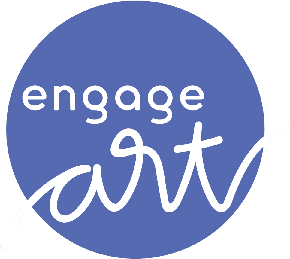 Engage Logo Blue Background PNG image