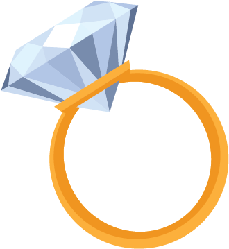 Engagement Ring Clipart Graphic PNG image