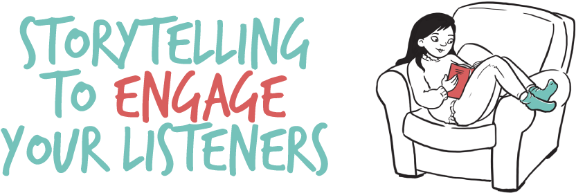 Engaging Storytelling Banner PNG image