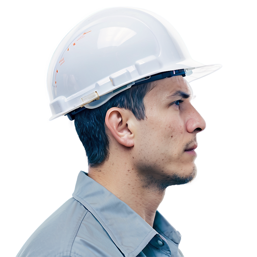 Engineer Head Hardhat Png 05242024 PNG image