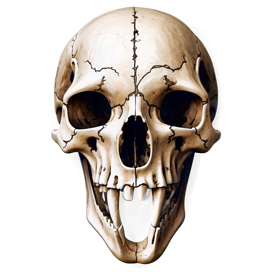 Engraved Animal Skull Sketch Png 06282024 PNG image