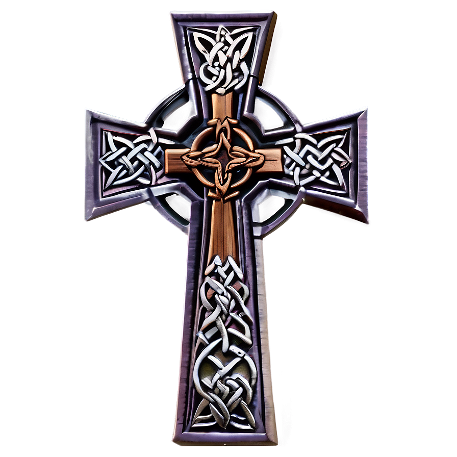 Engraved Celtic Cross Png 06212024 PNG image