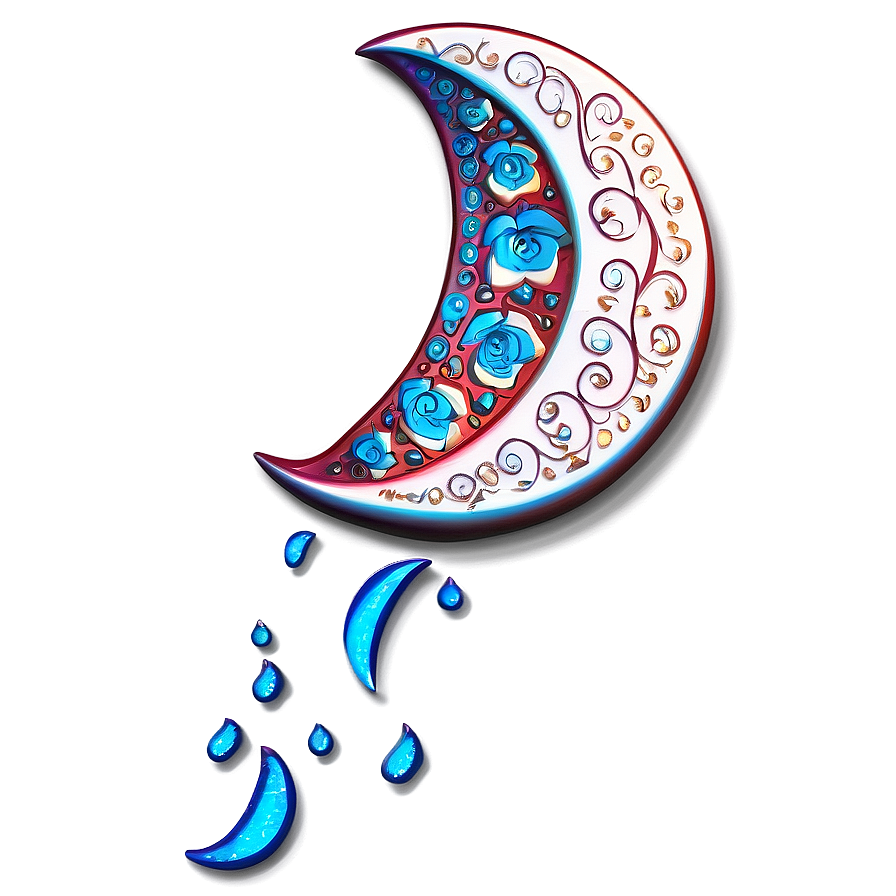 Engraved Crescent Moon Png 06252024 PNG image