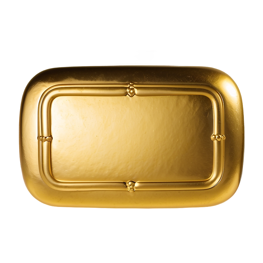 Engraved Gold Rectangle Png 06272024 PNG image