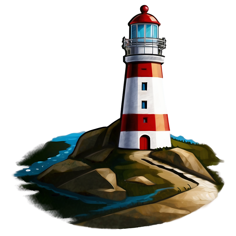 Engraved Lighthouse Png Slp61 PNG image