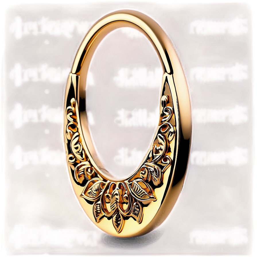 Engraved Nose Ring Png Awl99 PNG image