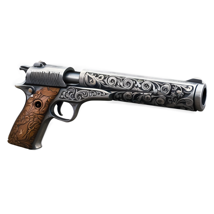 Engraved Pistol Png 18 PNG image