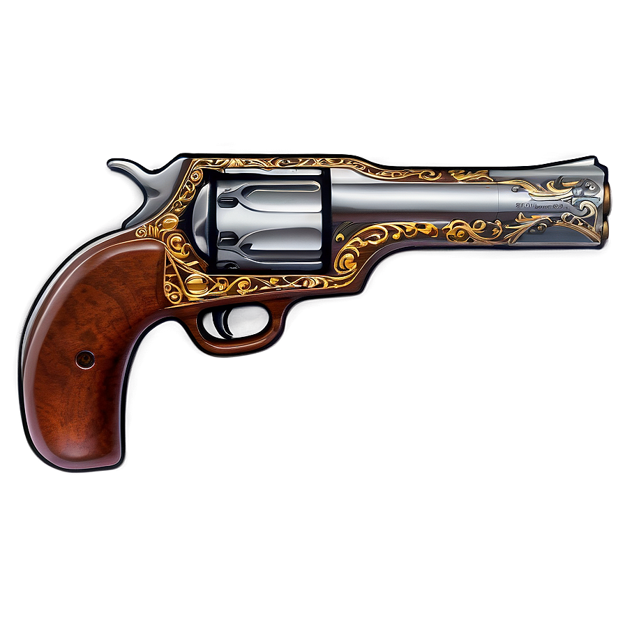 Engraved Pistol Png Bfy54 PNG image