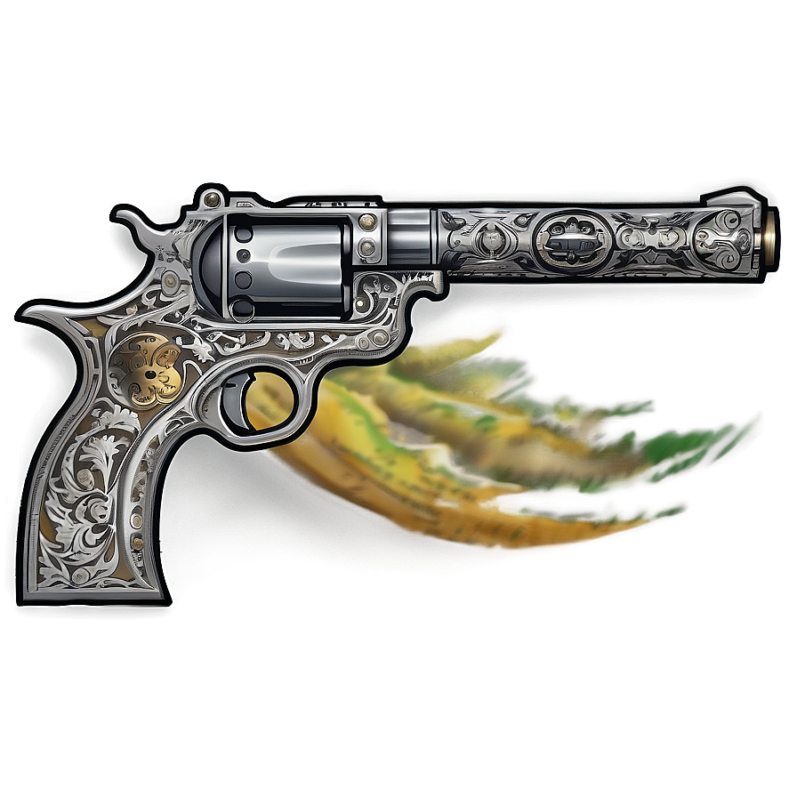 Engraved Pistol Png Hfv PNG image