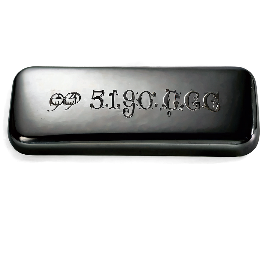 Engraved Silver Bar Png Tfg PNG image