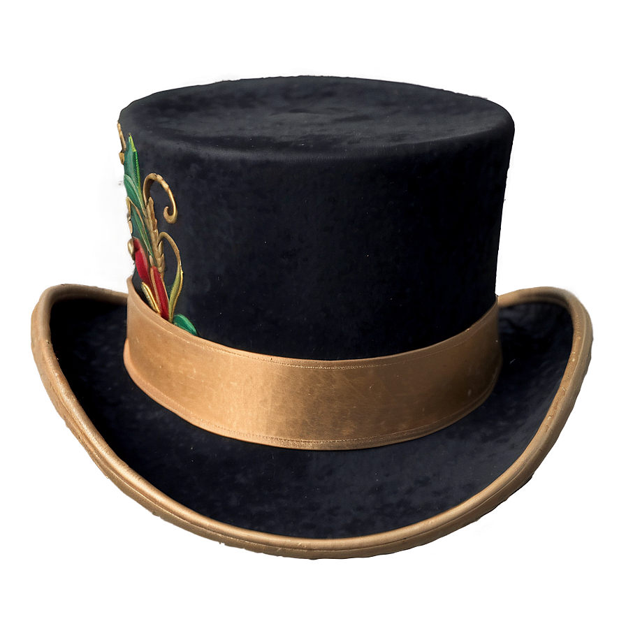 Engraved Vintage Top Hat Png 05042024 PNG image