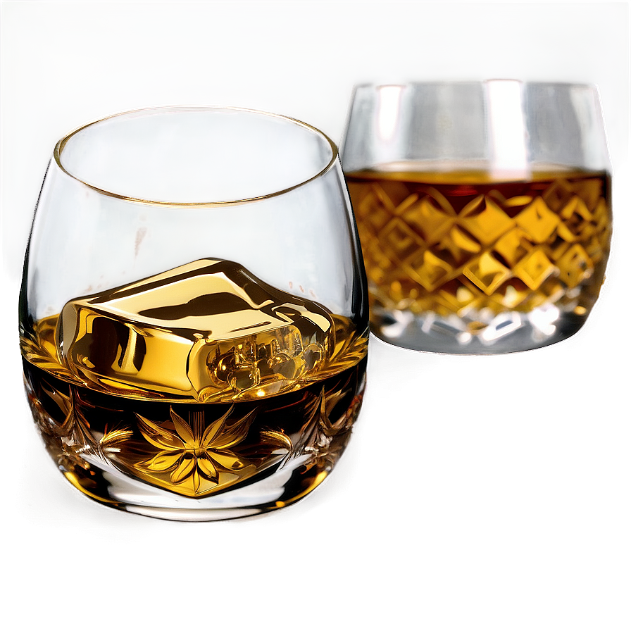 Engraved Whiskey Glass Png Von86 PNG image