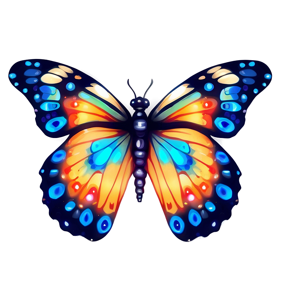 Enigmatic Glow Butterfly Png 06272024 PNG image