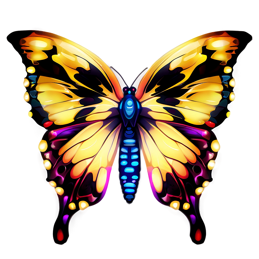 Enigmatic Glow Butterfly Png Cgf44 PNG image