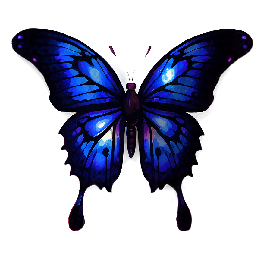 Enigmatic Glow Butterfly Png Qhu PNG image
