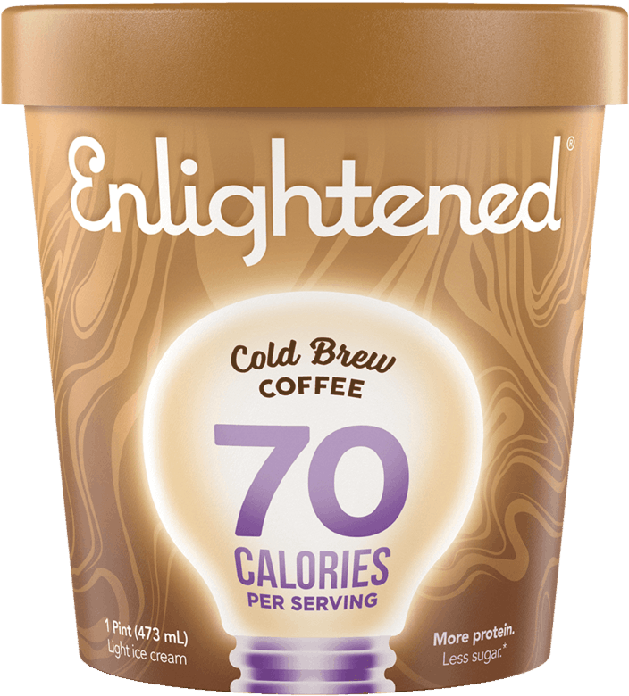 Enlightened Cold Brew Coffee Ice Cream PNG image