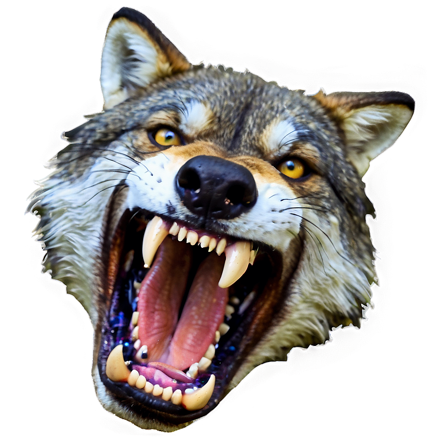 Enraged Wolf Face Expression Png Hvy PNG image