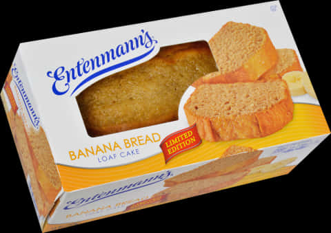Entenmanns Banana Bread Loaf Cake Limited Edition Box PNG image