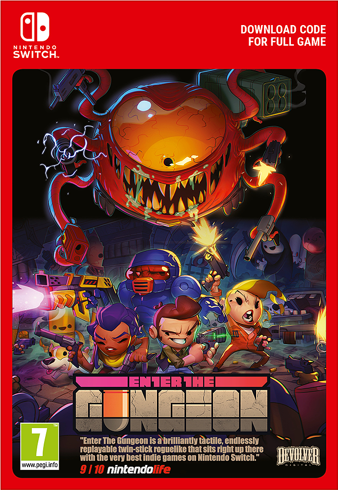 Enter The Gungeon_ Nintendo Switch_ Cover Art PNG image