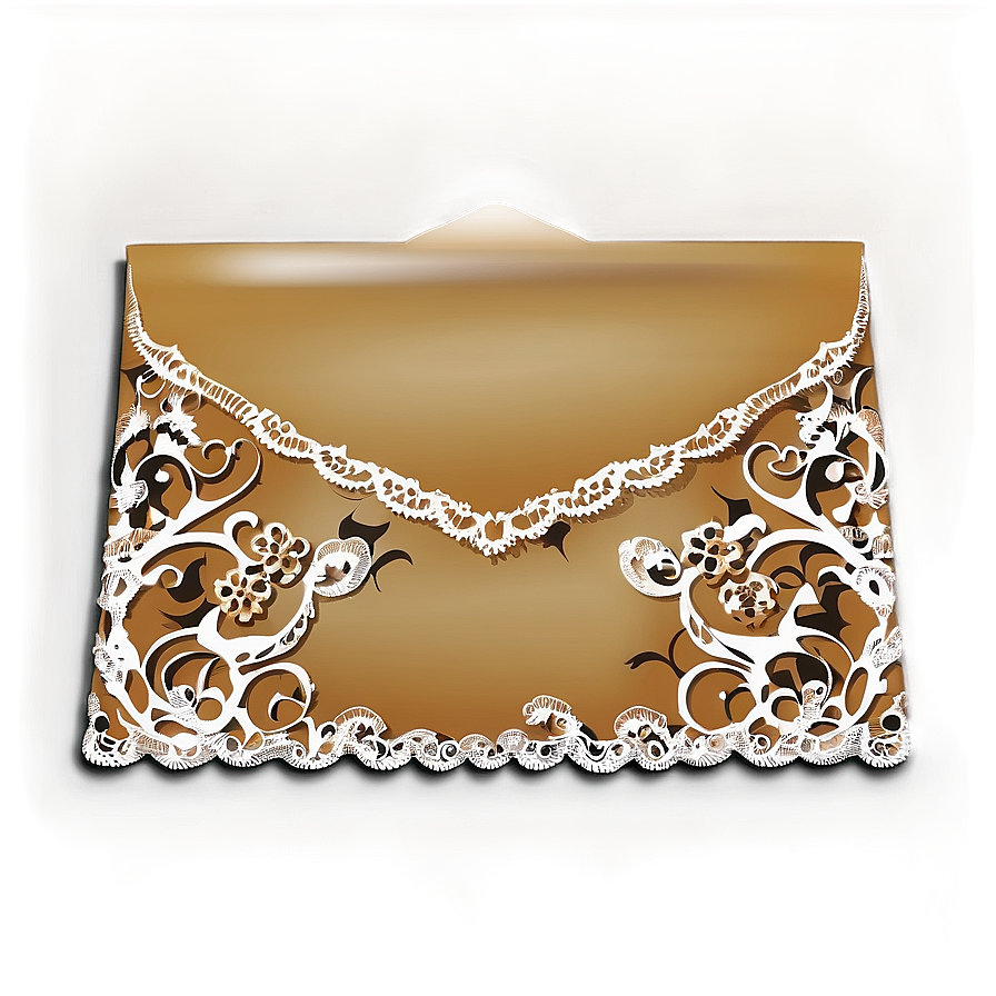 Envelope With Lace Png Why77 PNG image