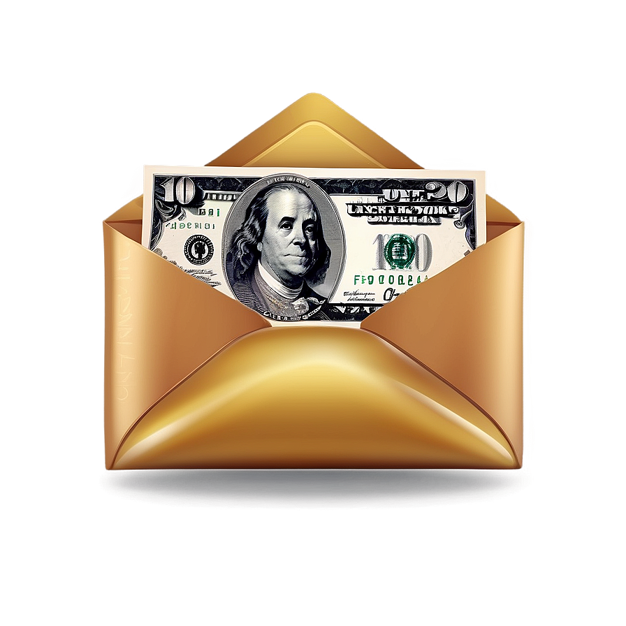 Envelope With Money Png 05252024 PNG image