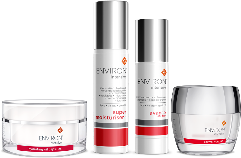 Environ Skincare Products Lineup PNG image