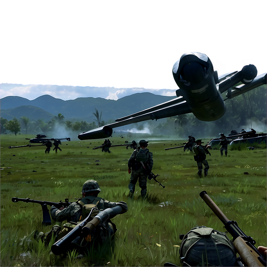 Epic Battlefield Landscape Png Aad56 PNG image