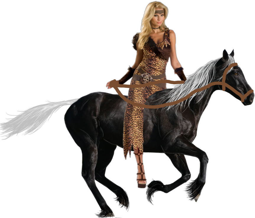 Equestrian_ Fashion_ Model_ Riding_ Horse PNG image