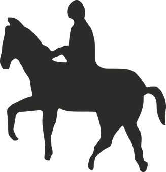 Equestrian Silhouette Graphic PNG image