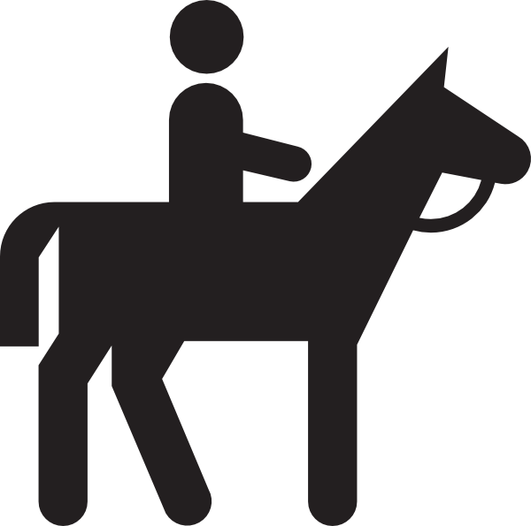 Equestrian Silhouette Icon PNG image