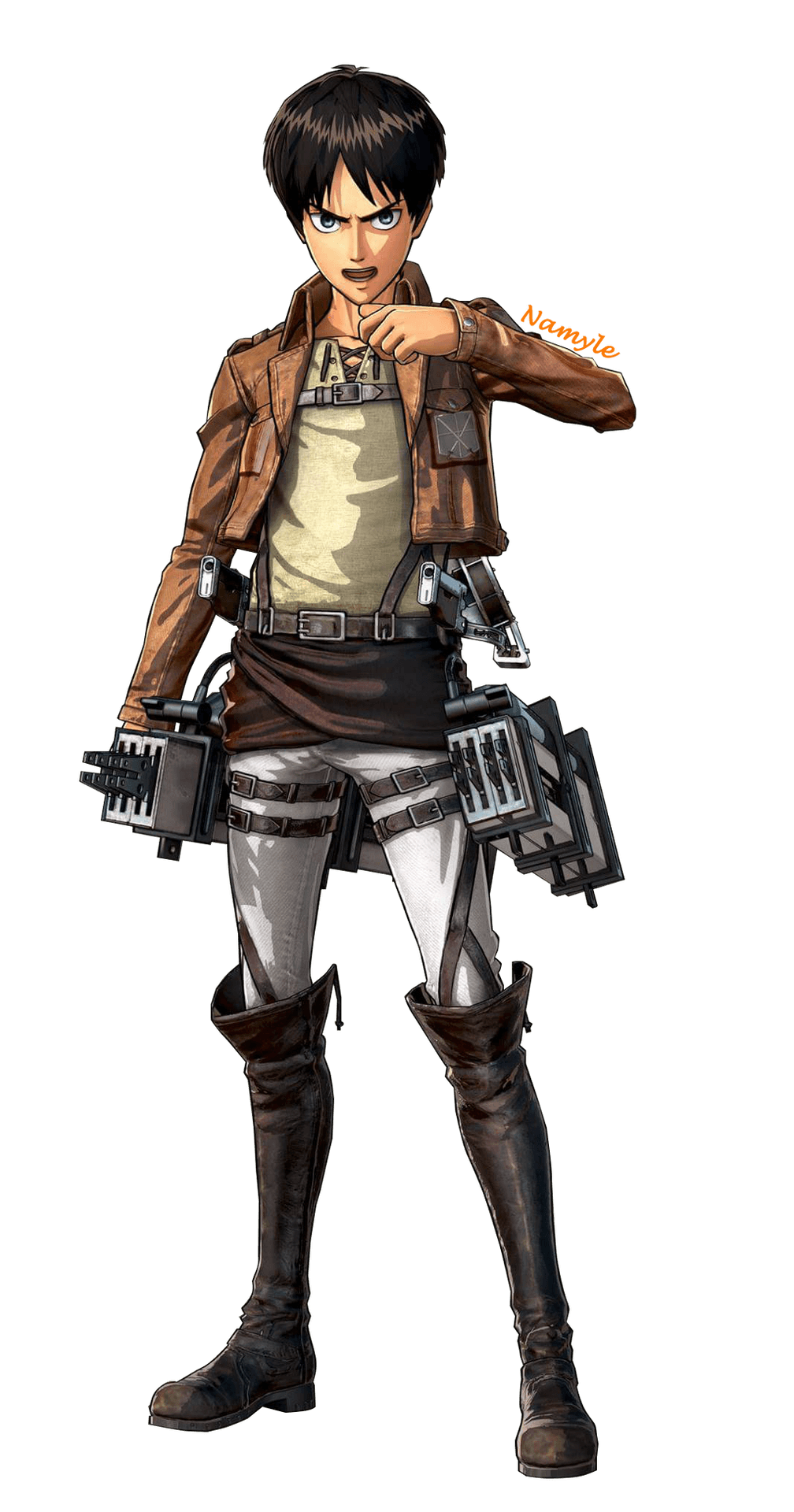 Eren Yeager Attackon Titan Character PNG image